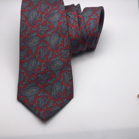 VTG Marshall Field’s Store for men Slim Silk Tie Paisley Pattern - Picture 5 of 6